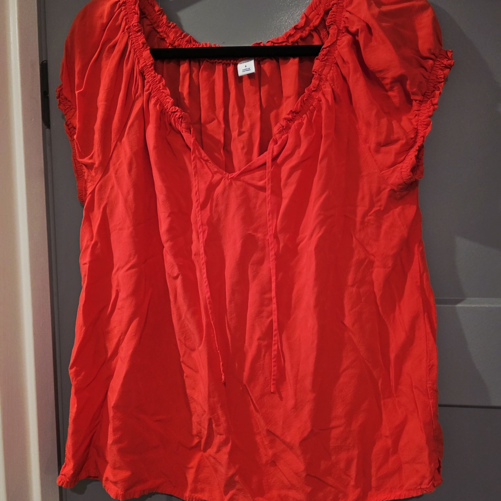 Old Navy Vibrant Red Blouse